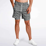 CHECKMATE 47PRINT 2-IN-1 SHORTS - GREY