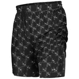 CHECKMATE 47PRINT 2-IN-1 SHORTS - BLACK