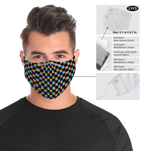 **Checkmate47 Print** Face Mask - W.O.R.S.T!Kind Global