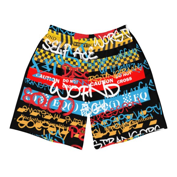 **WORST! EC Graffiti Banner** Athletic Long Shorts (Limited) - W.O.R.S.T!Kind Global
