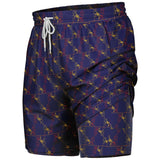 CHECKMATE 47PRINT 2-IN-1 SHORTS - NAVY