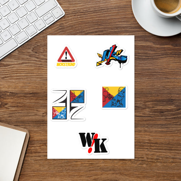 **W!K Logo** Sticker sheet - W.O.R.S.T!Kind Global